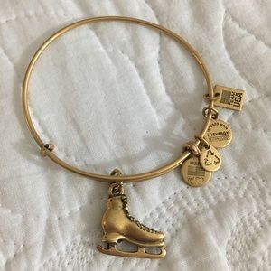 Alex & Ani Gold Ice Skate Bangle